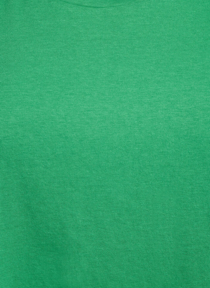 T-shirt z kr&oacute;tkim rekawem z mieszanki bawelny, Zielony, Packshot image number 2
