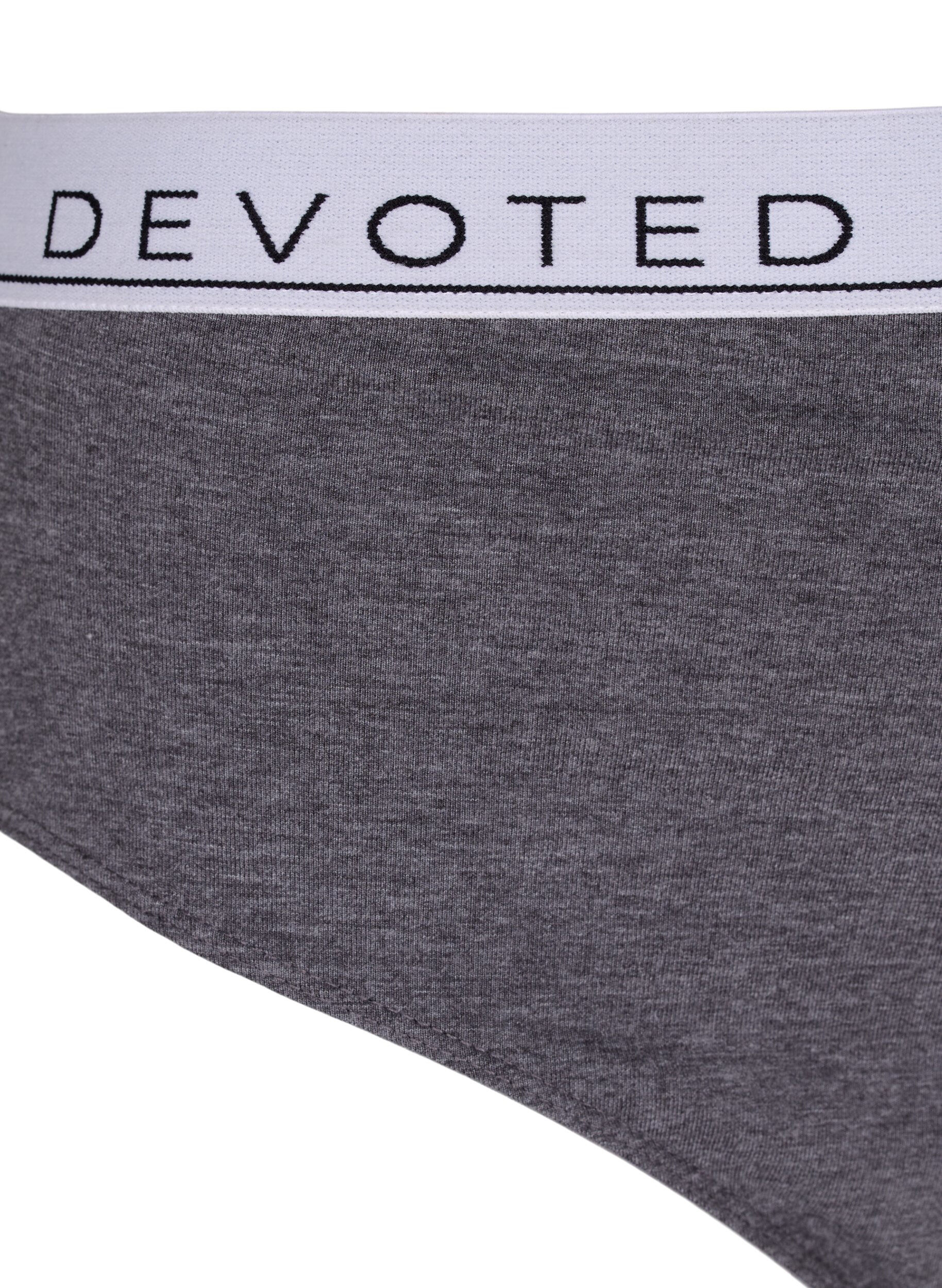 Zizzi Figi z&nbsp;dwukolorowym splotem tkaniny i&nbsp;stanem o sredniej wysokosci, Szary, Packshot image number 2