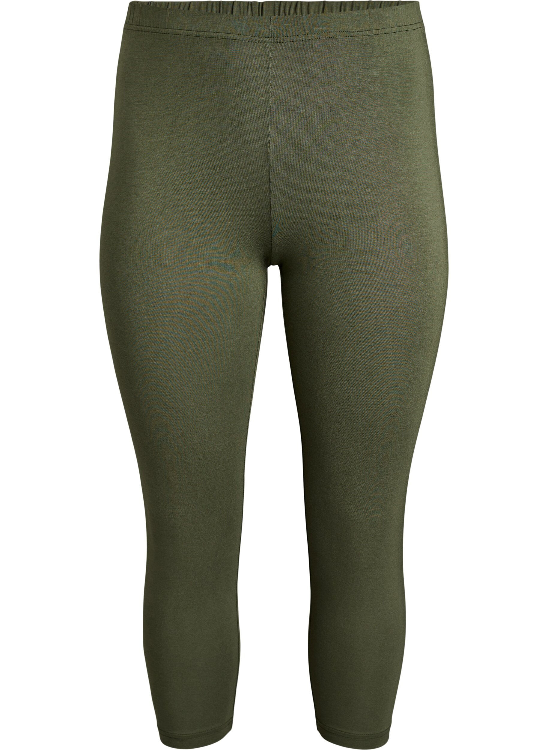 Legginsy 3/4 typu basic z wiskozy