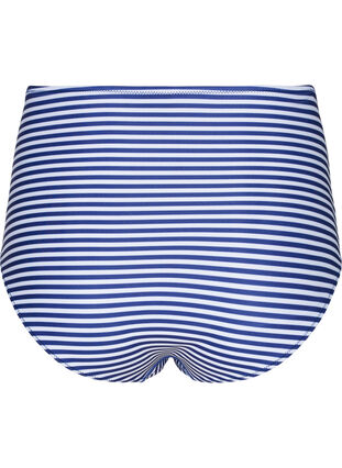 Dól bikini w paski z wysokim stanem, Blue Striped, Packshot image number 1