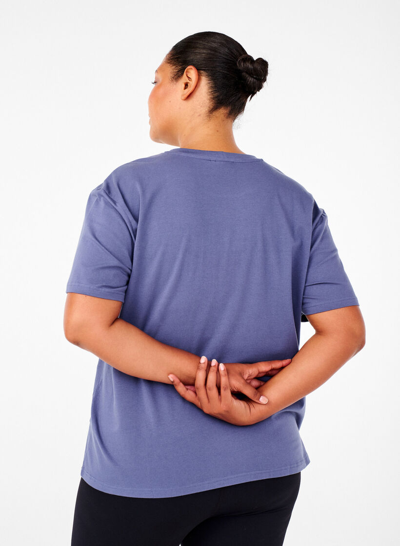 Sportowa koszulka z bawelny organicznej, , Model image number 2