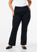  Jeansy typu bootcut Ellen z wysoka talia, Czarne, Model image number 2