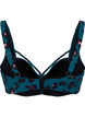 Góra od bikini z marszczeniami i tasiemkami, Leopard, Packshot image number 1