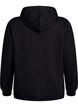 Bluza z kapturem i nadrukiem, Czarne, Packshot image number 1