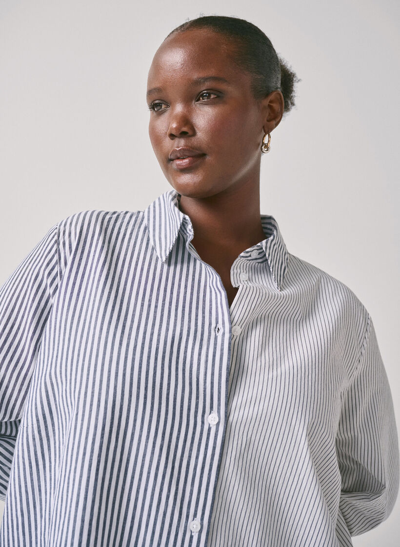 Koszula w paski z dlugimi rekawami, Lava Smoke Stripe, Image image number 0