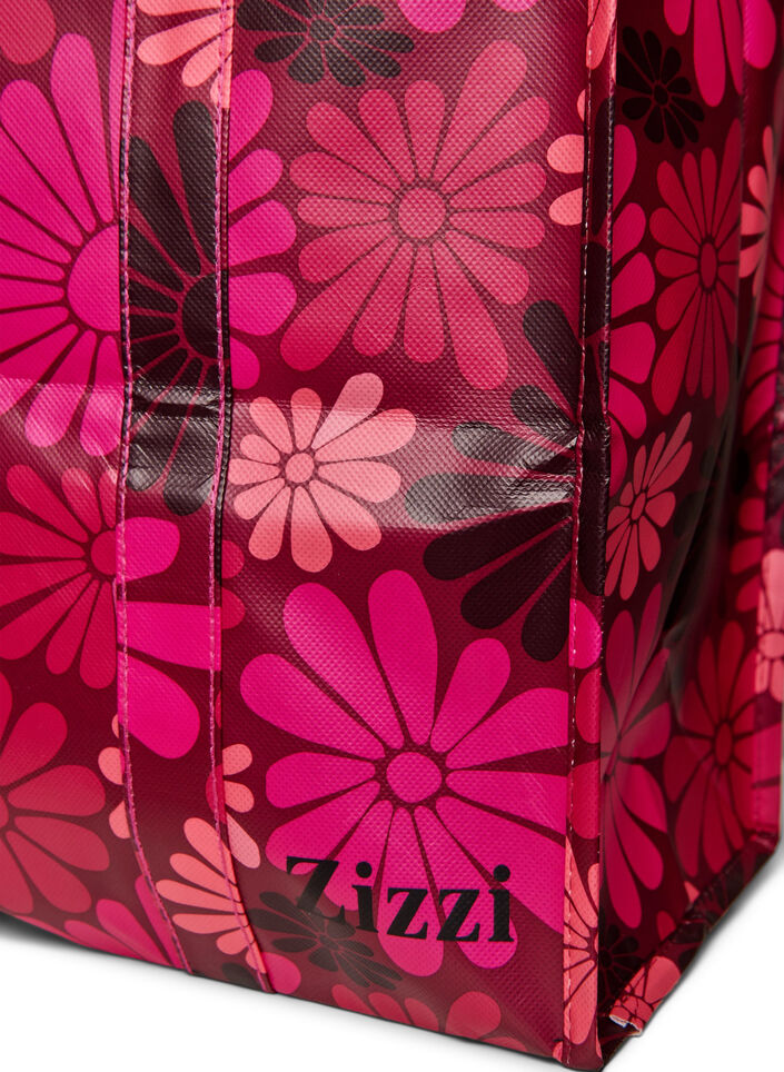 Torba na zakupy z suwakiem, Czerwony, Packshot image number 2