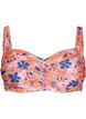 Góra od bikini z nadrukiem, Retro Flower, Packshot image number 0