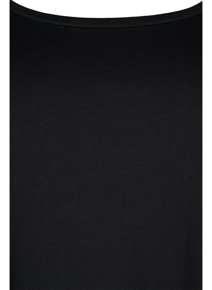 Podstawowa bawelniana bluzka (2-pack), Paisley Purple/Black, Packshot image number 3