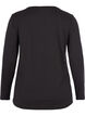 Top do fitnessu z dlugimi rekawami, Czarne, Packshot image number 1