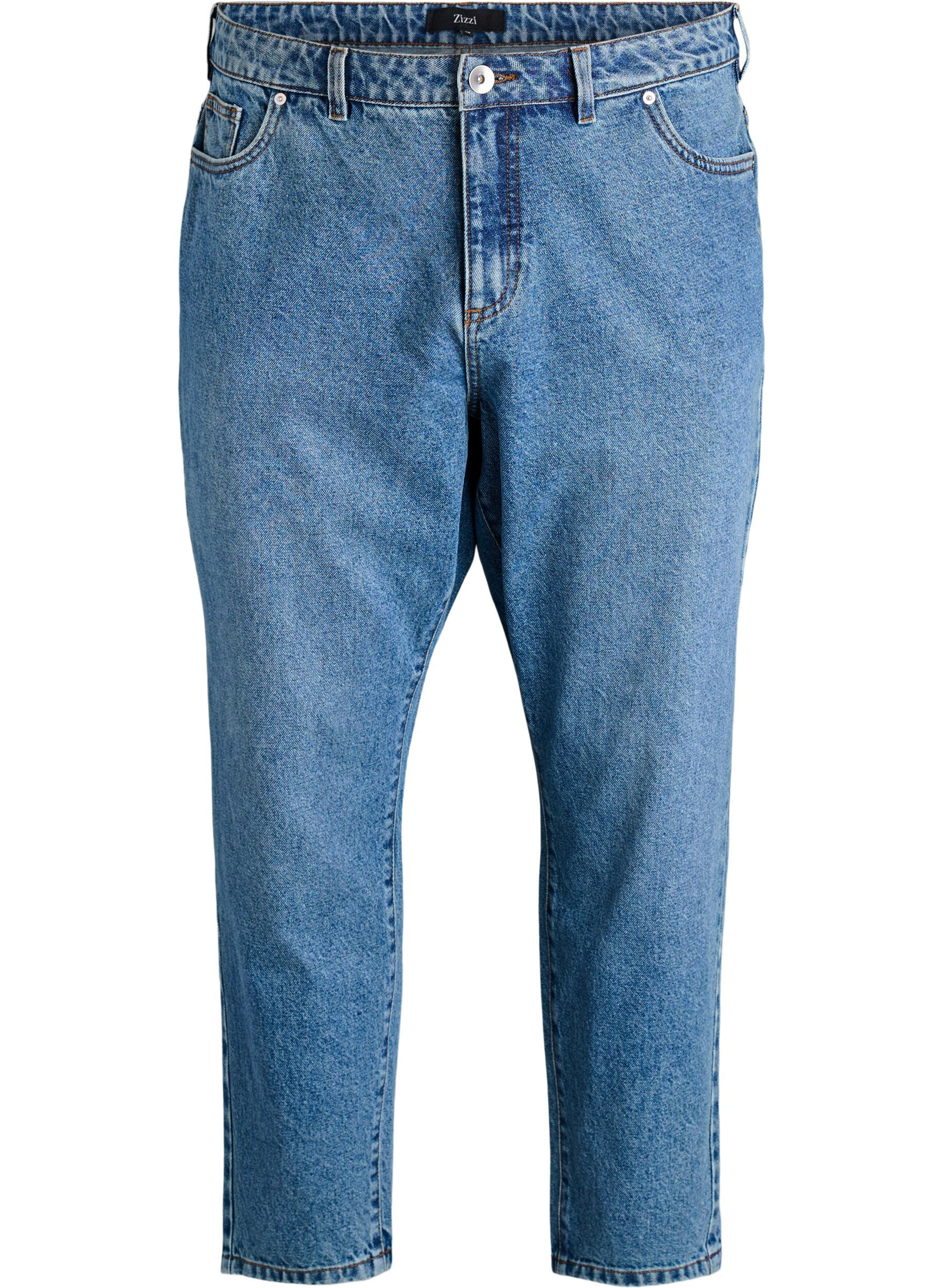 Jeansy Mille typu mom fit z wysokim stanem