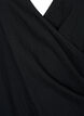 Bluzka z wiskozy w stylu kopertowym z dlugim rekawem, Black, Packshot image number 2