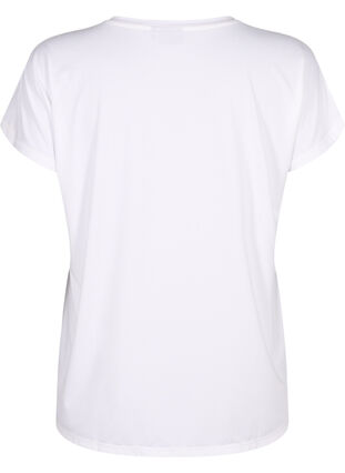 Koszulka treningowa z krótkim rekawem, Bright White, Packshot image number 1