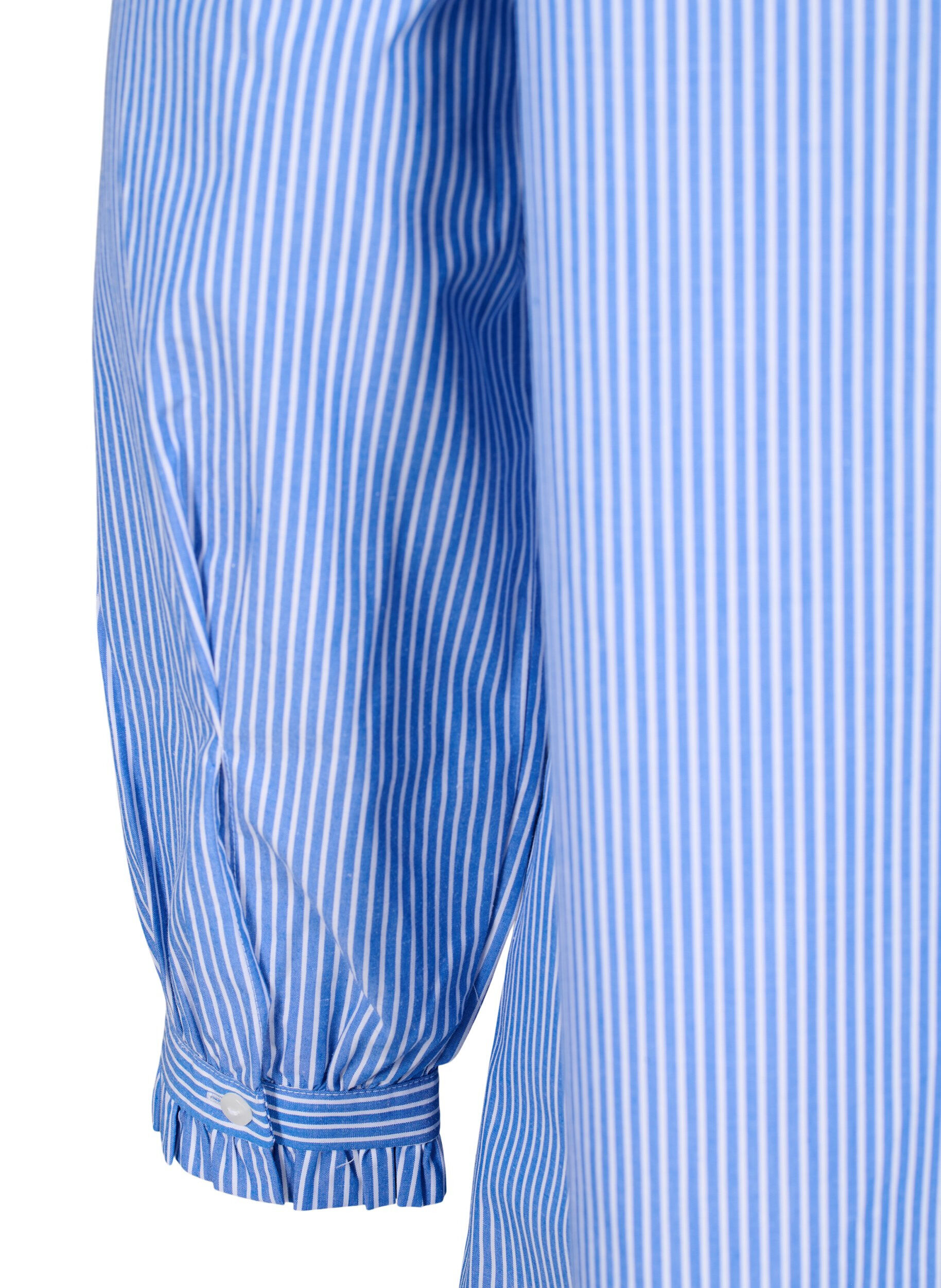 Zizzi Tunika w paski z falbanami, Princess Blue W. St., Packshot image number 3