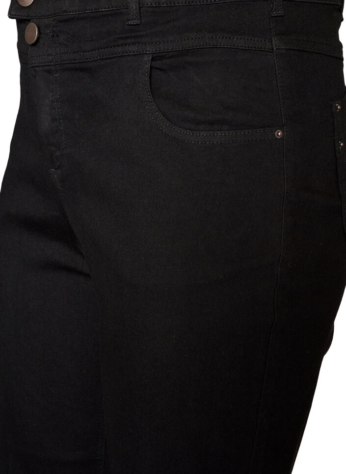 Jeansy Gemma o kroju regular fit z wysokim stanem, Czarne, Packshot image number 2