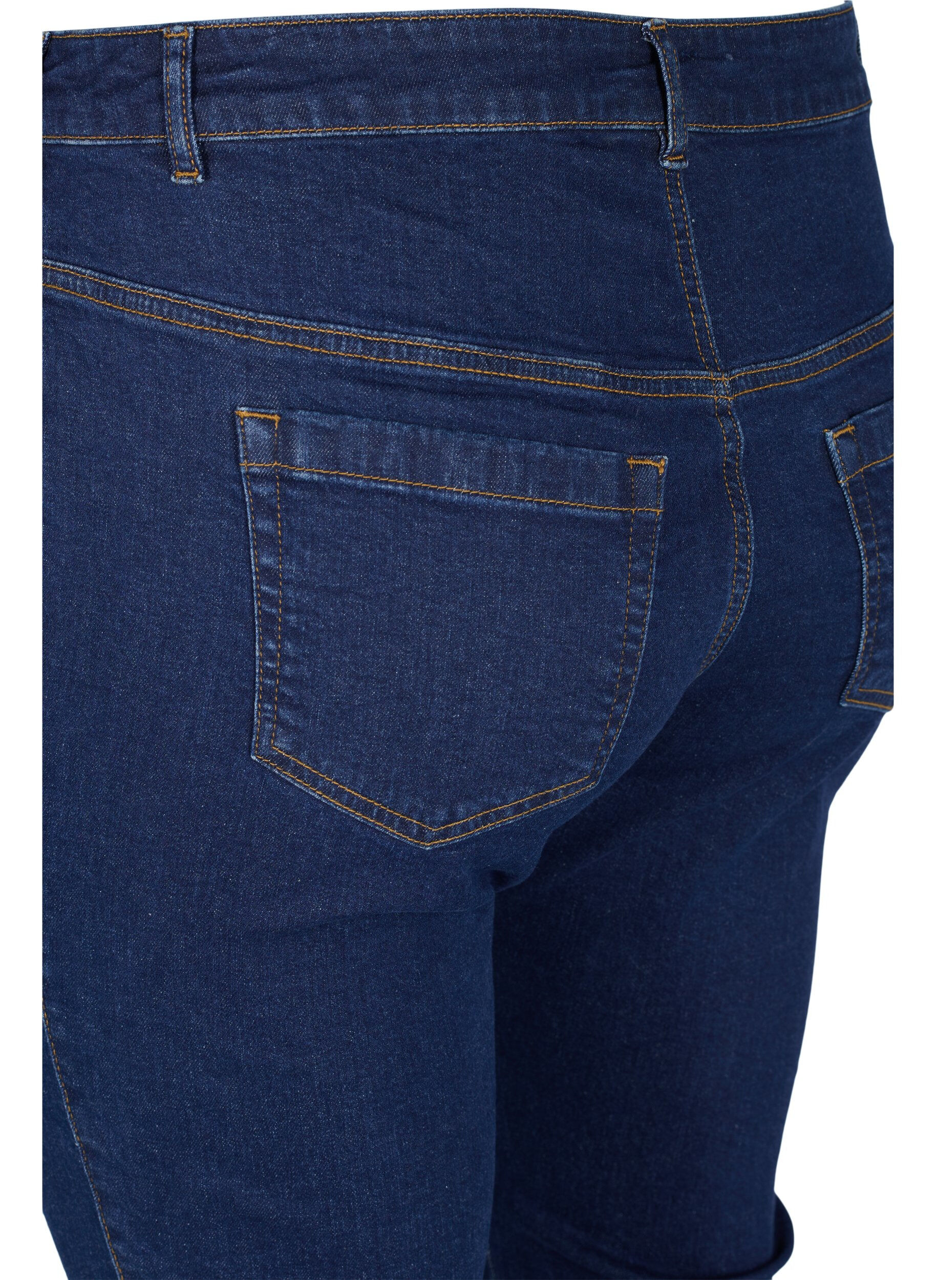 Zizzi  Jeansy typu bootcut Ellen z wysokim stanem, Niebieskie, Packshot image number 3