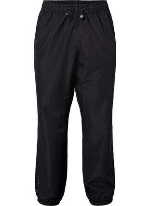 Spodnie przeciwdeszczowe z odblaskami, Black w. Reflex, Packshot image number 0