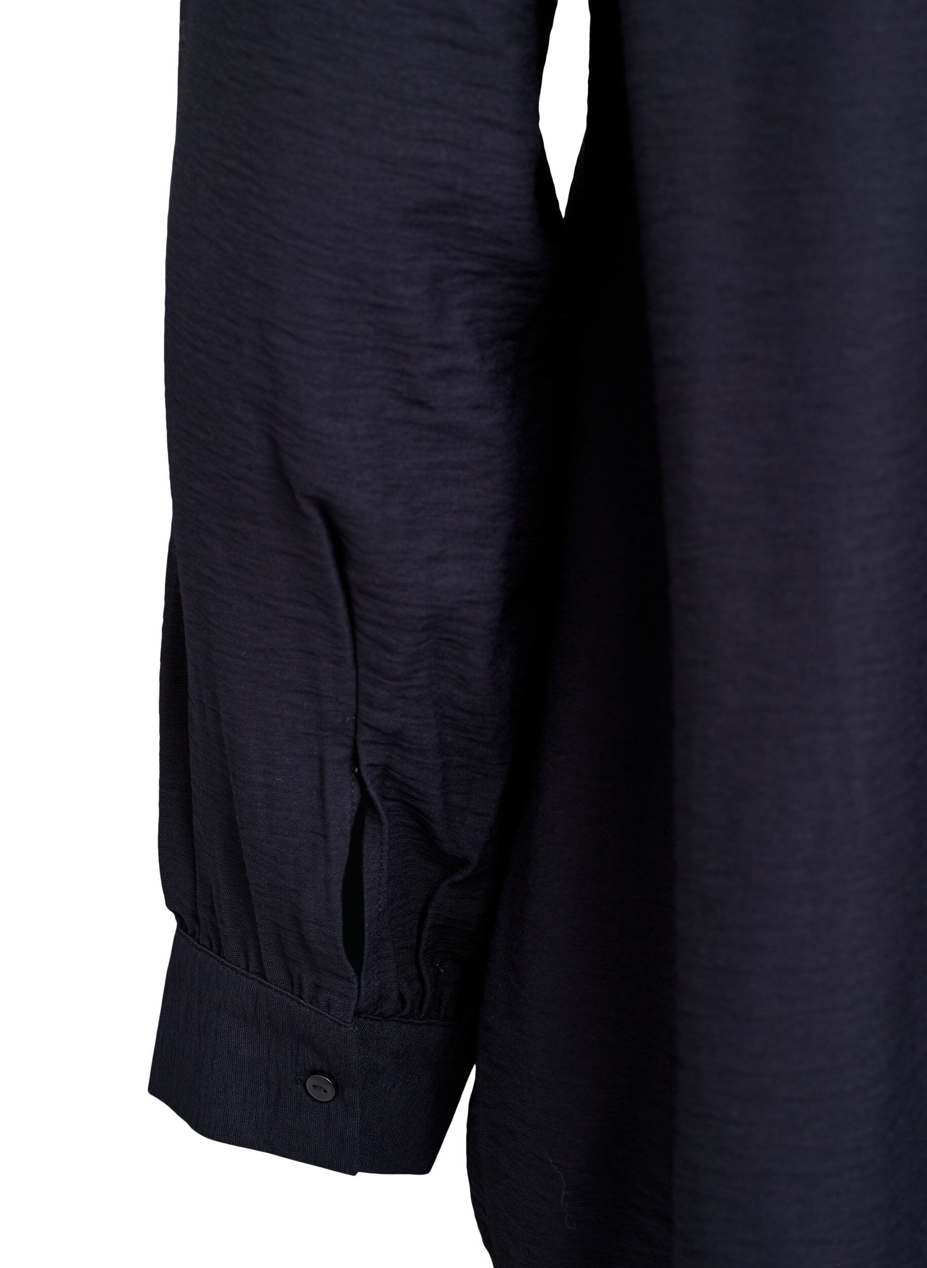 Zizzi Koszula wiskozowa w ksztalcie litery A, Czarne, Packshot image number 3