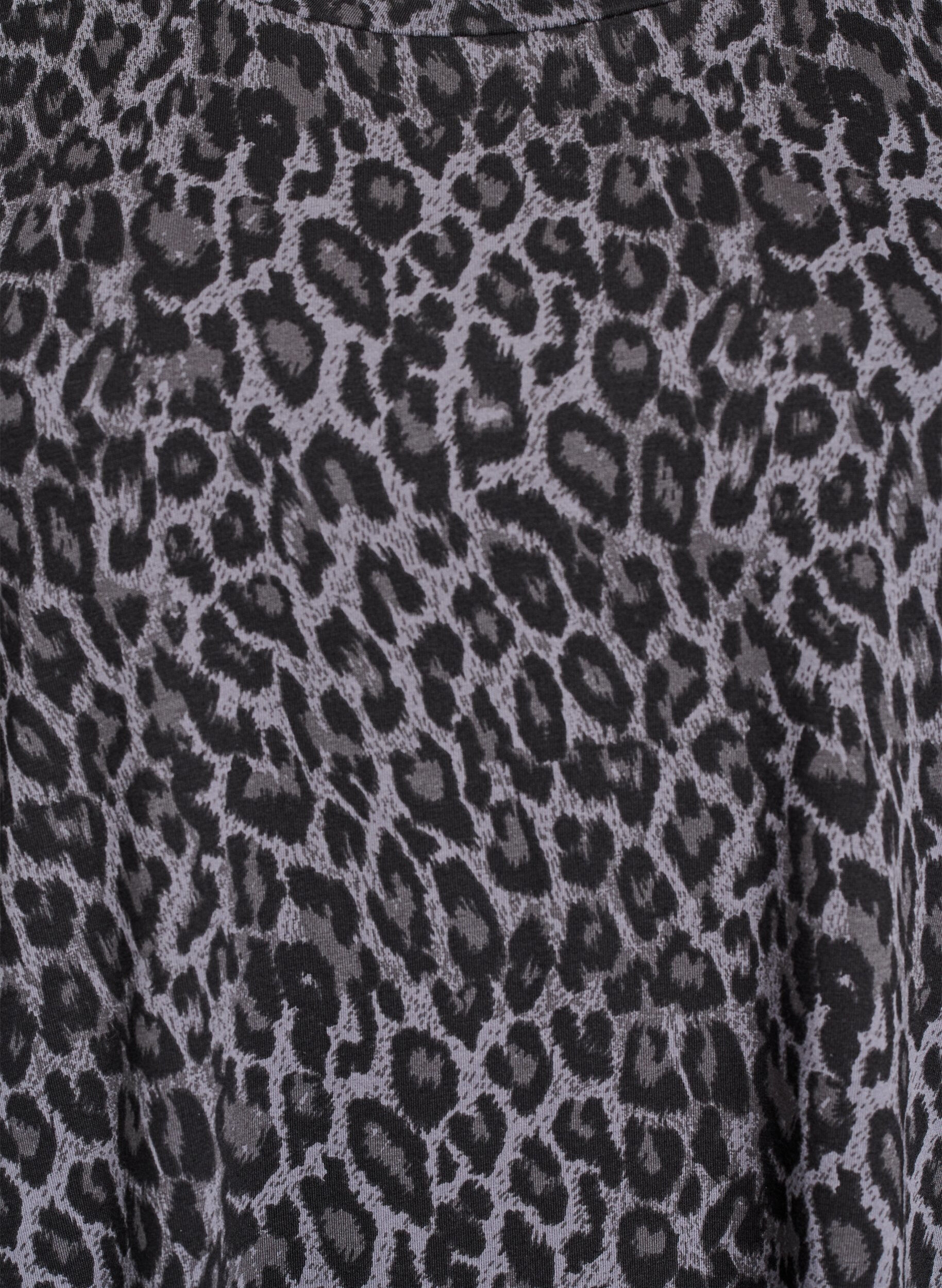 Zizzi Kr&oacute;tka sukienka T-shirtowa w krate z bawelnianej dzianiny, Szary, Packshot image number 2