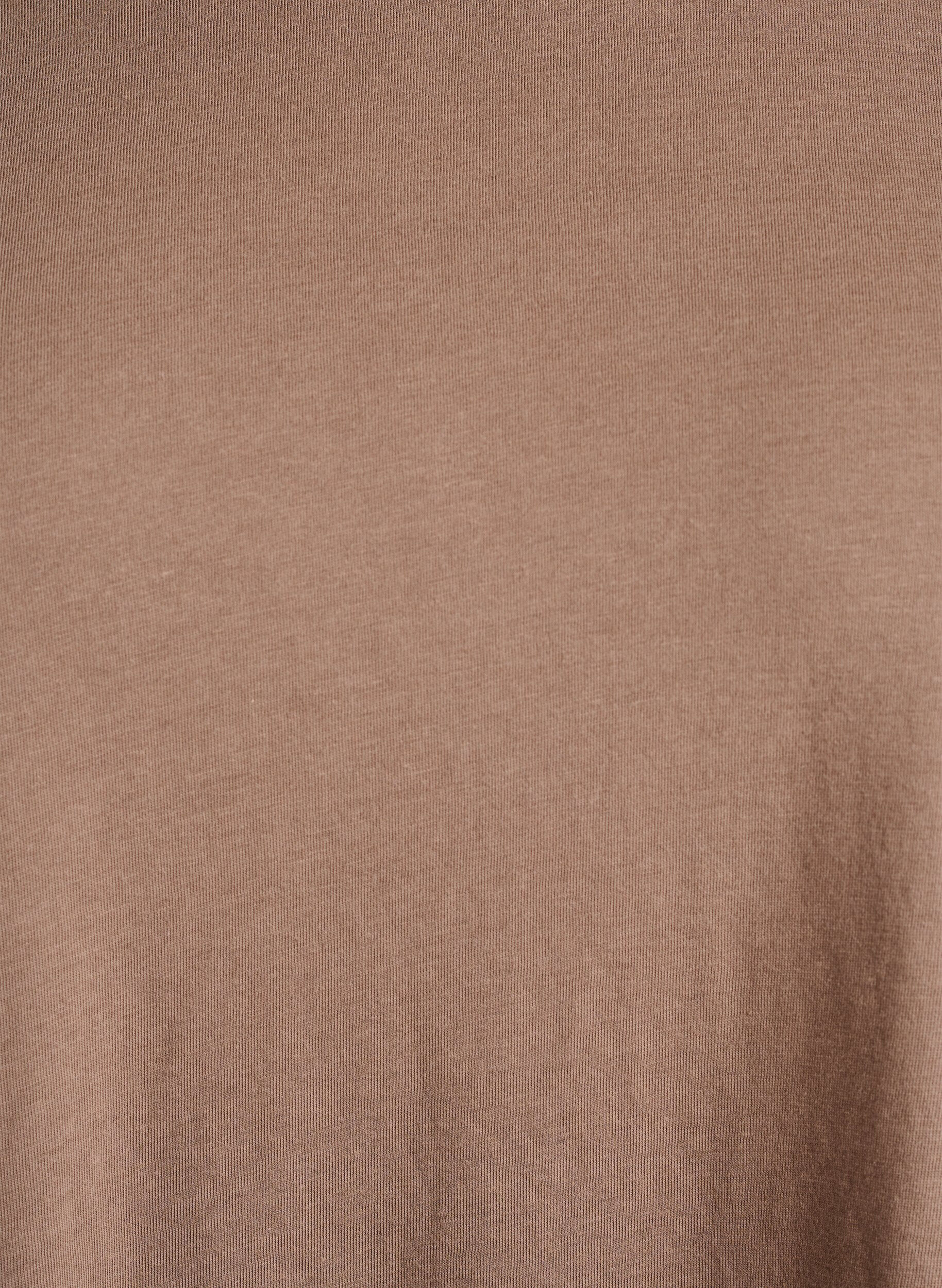 Zizzi Koszulka z kr&oacute;tkimi rekawami wykonana z mieszanki bawelny, Brązowy, Packshot image number 2