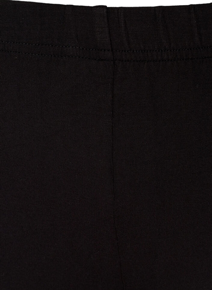 Jednokolorowe szorty rowerowe typu basic, Czarne, Packshot image number 2