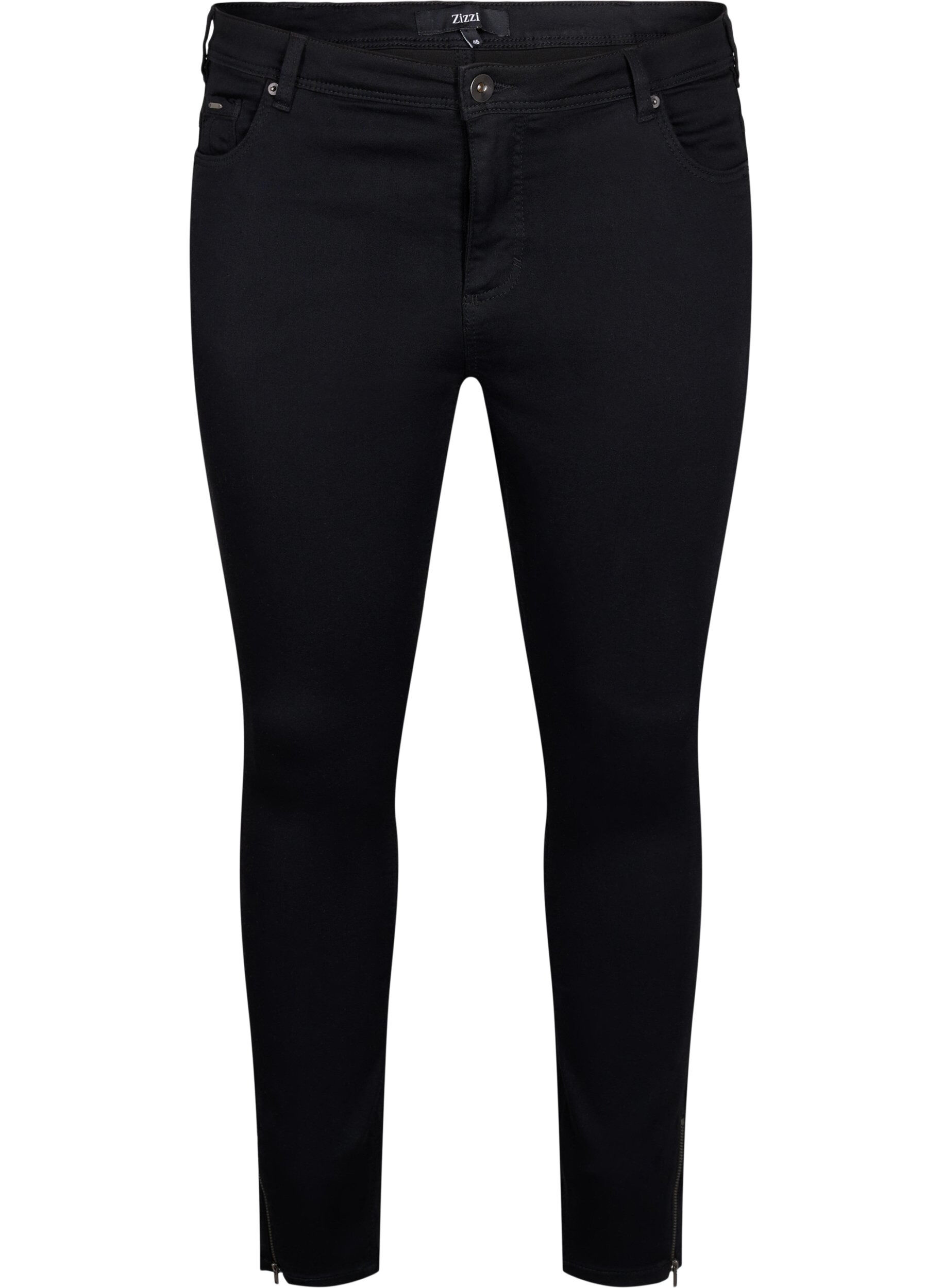 Jeansy Amy nad kostke z suwakiem