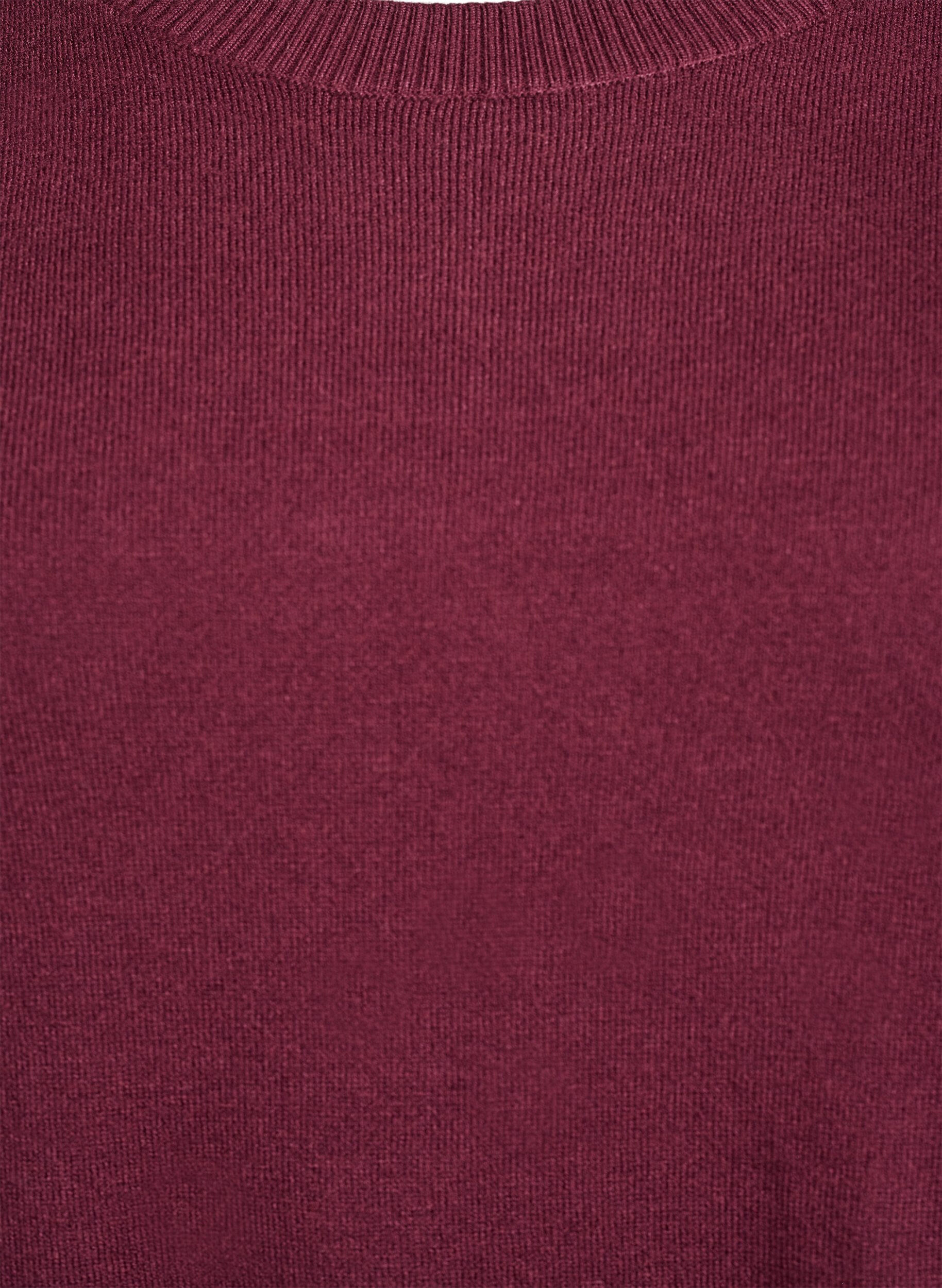 ZizziDzianinowa bluzka z okraglym dekoltem, Czerwony, Packshot image number 2