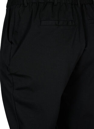 Spodnie capri z mieszanki wiskozy, Black, Packshot image number 3