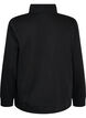 Bluza z wysokim kolnierzem i zamkiem, Czarne, Packshot image number 1