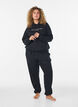 Bluza z kapturem i nadrukiem, Czarne, Model image number 1