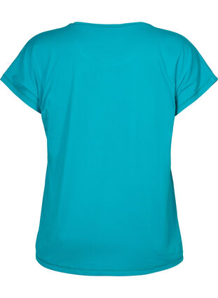 Koszulka treningowa z krótkim rekawem, Deep Peacock Blue, Packshot image number 1
