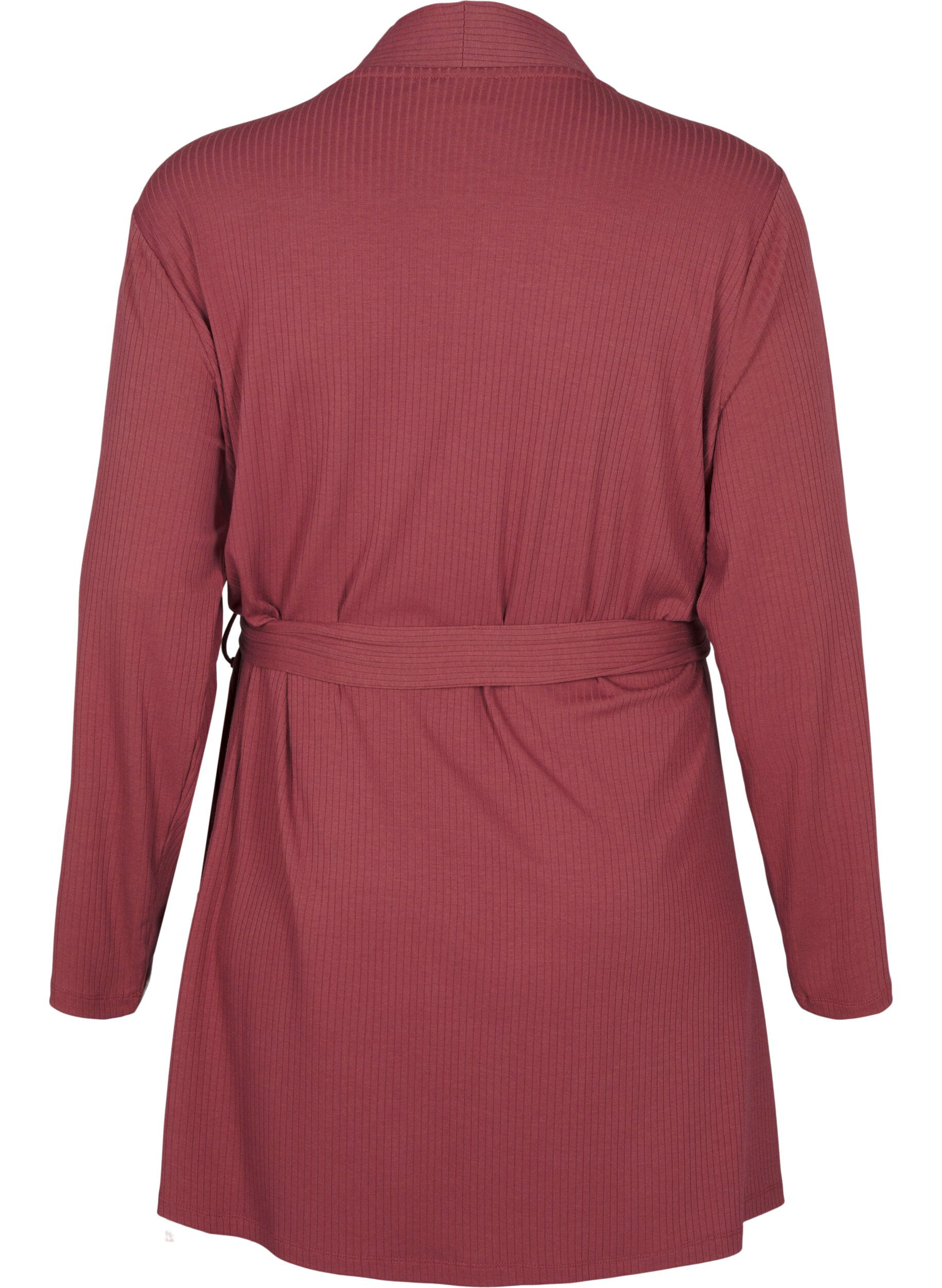 Zizzi Szlafrok z paskiem, Rose Brown, Packshot image number 1