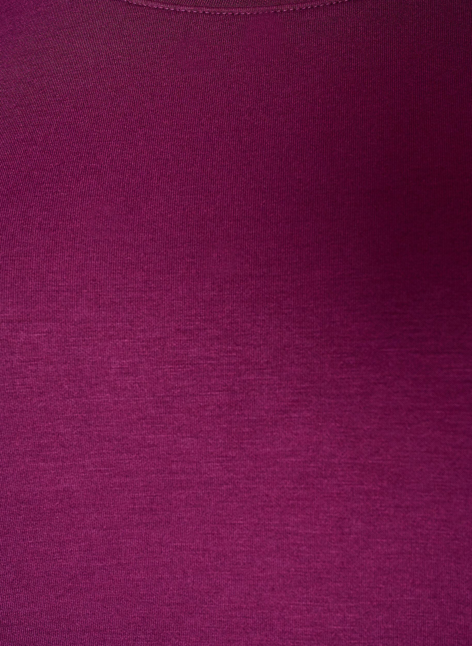 ZizziBluzka z dzianiny z dlugim rekawem i okraglym dekoltem, Fioletowy, Packshot image number 2