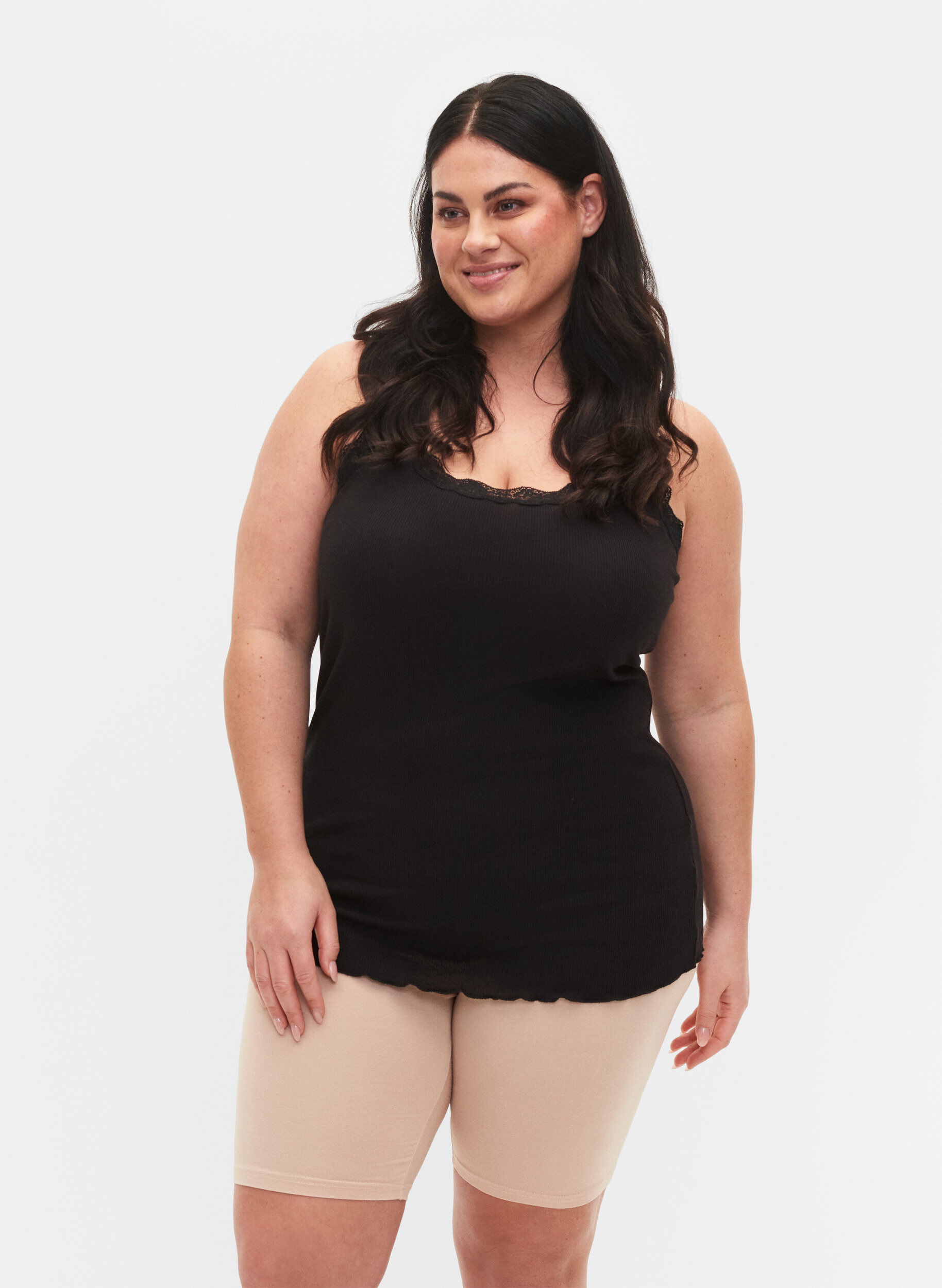  Wiskozowe szorty rowerowe 2-pack, Beżowy, Model