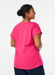 Koszulka z kr&oacute;tkimi rekawami wykonana z mieszanki bawelny, R&oacute;żowy, Model image number 2
