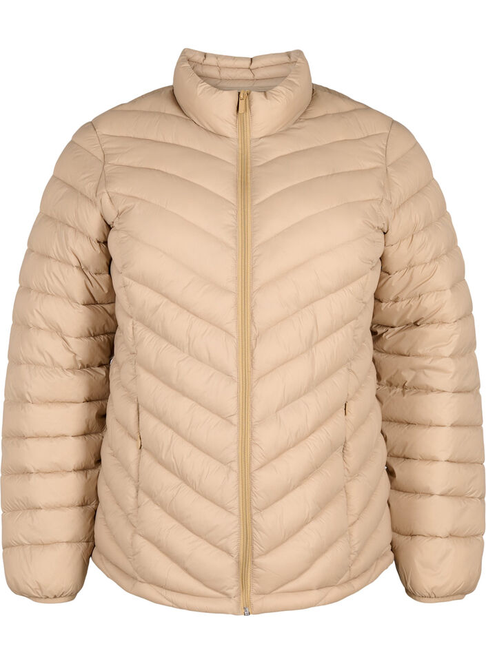 Lekka kurtka z kieszeniami, Brązowy, Packshot image number 0