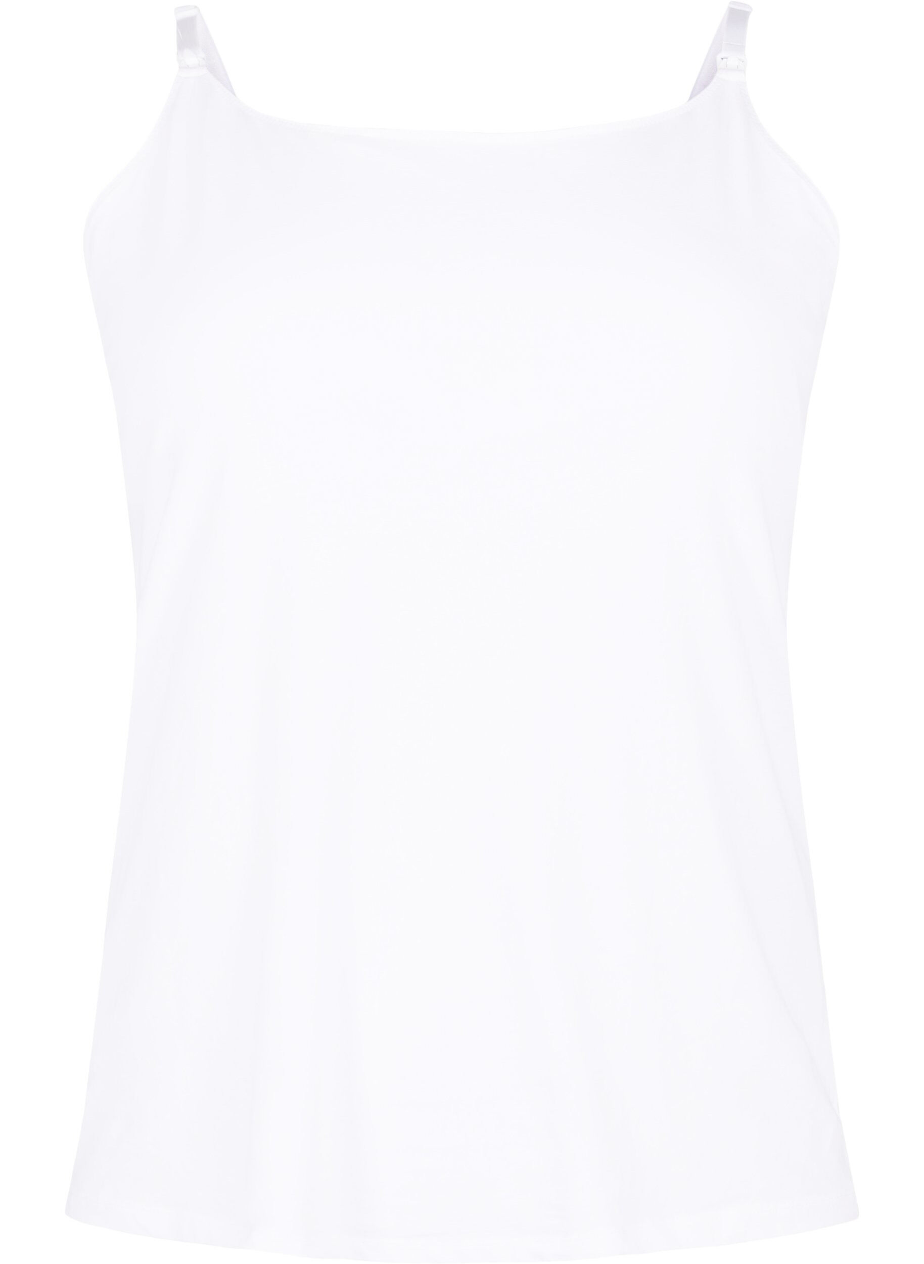 Zizzi Top ciazowy z funkcja karmienia piersia, White, Packshot image number 0