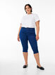 Jeansy Capri Amy z wysokim stanem o bardzo waskim kroju, Niebieskie, Model image number 0