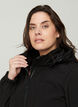 Kurtka softshell z kapturem, Black solid, Model image number 4