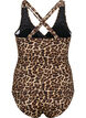 Strój kapielowy ze skrzyzowanymi plecami i wyjmowanymi wkladkami, Leopard Print, Packshot image number 1