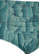 Figi damskie bikini z nadrukiem i wysokim stanem, Zielony, Packshot image number 2