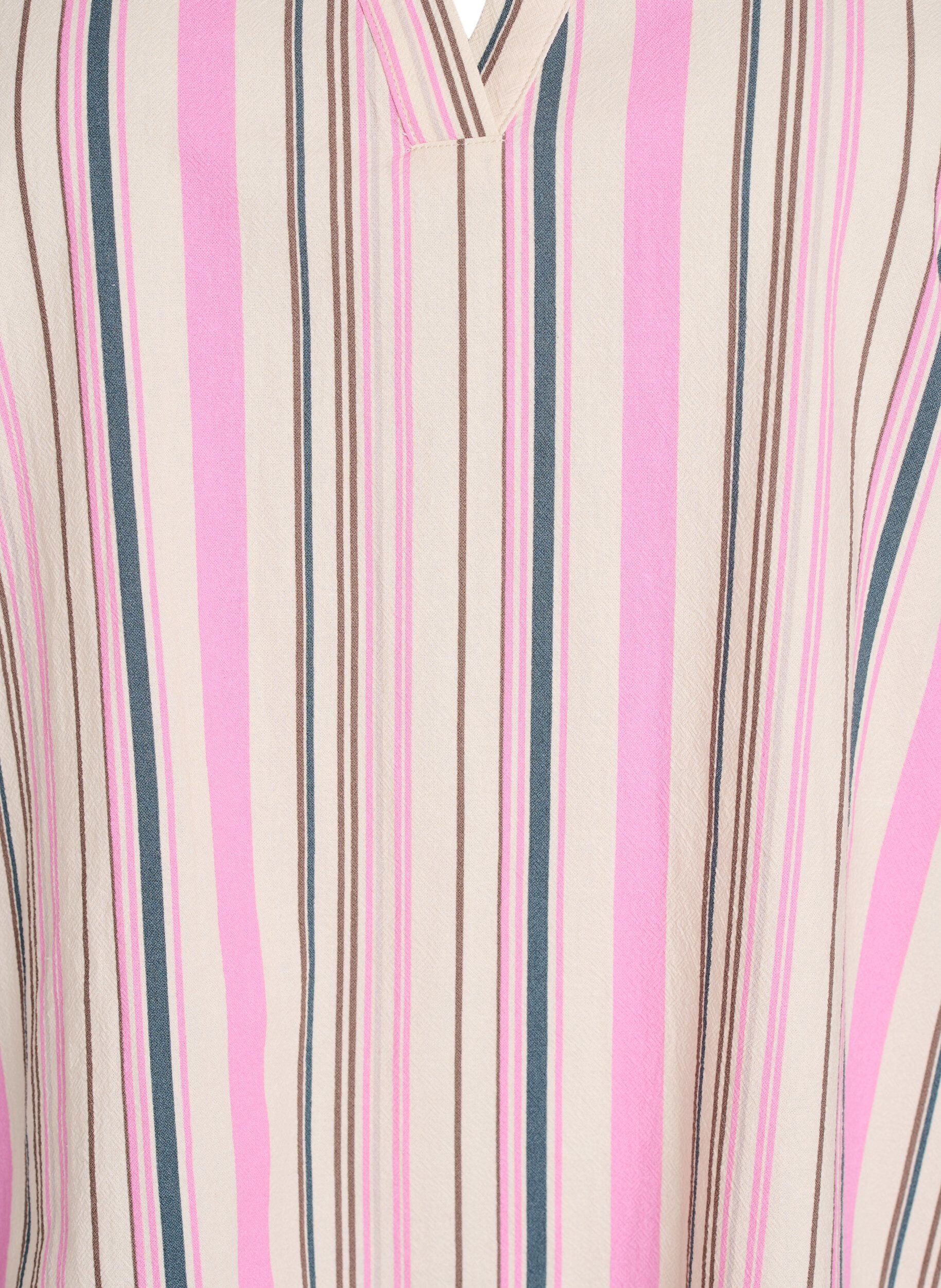 Zizzi Tunika z dekoltem w szpic i marszczeniami, Biały, Packshot image number 2