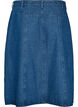 Sp&oacute;dniczka z niebieskiego denimu w kroju A z falbana z guzik&oacute;w, Niebieskie, Packshot image number 1