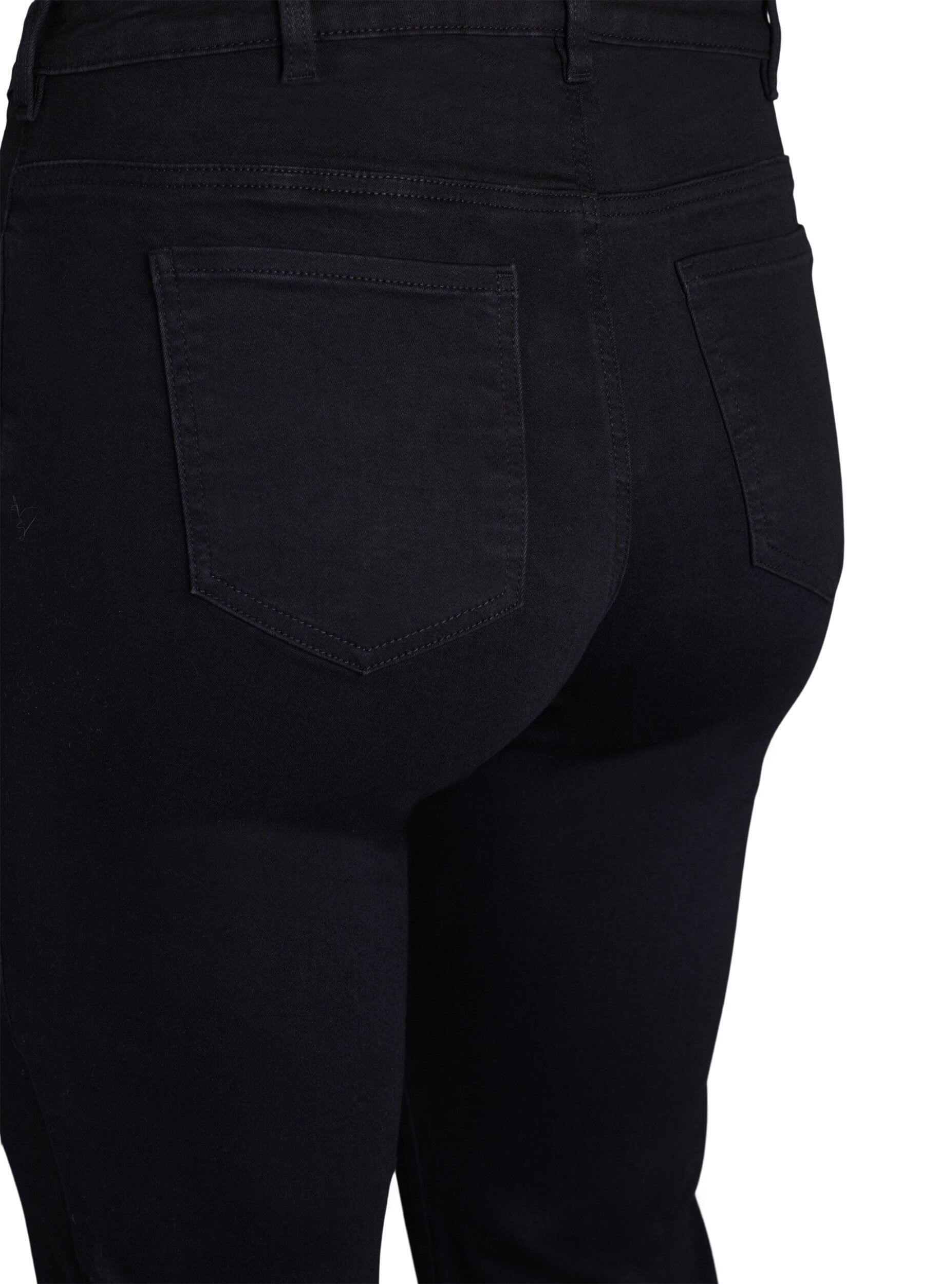 Zizzi Jeansy slim fit z regularnym stanem, Black, Packshot image number 3