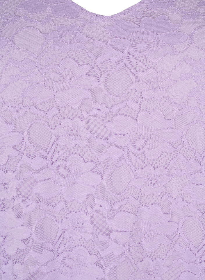 Koronkowa sukienka z rekawem 3/4, Lavendula, Packshot image number 2