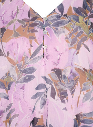 Bluzka z krótkim rekawem i nadrukiem, Orchid Bouquet AOP, Packshot image number 2