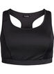 Biustonosz sportowy z tylem typu racerback, Czarne, Packshot image number 0