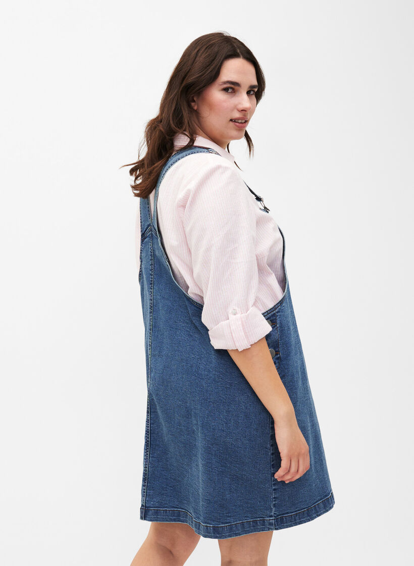 Bluzka koszulowa z zapieciem na guziki, Rosebloom White, Model image number 1