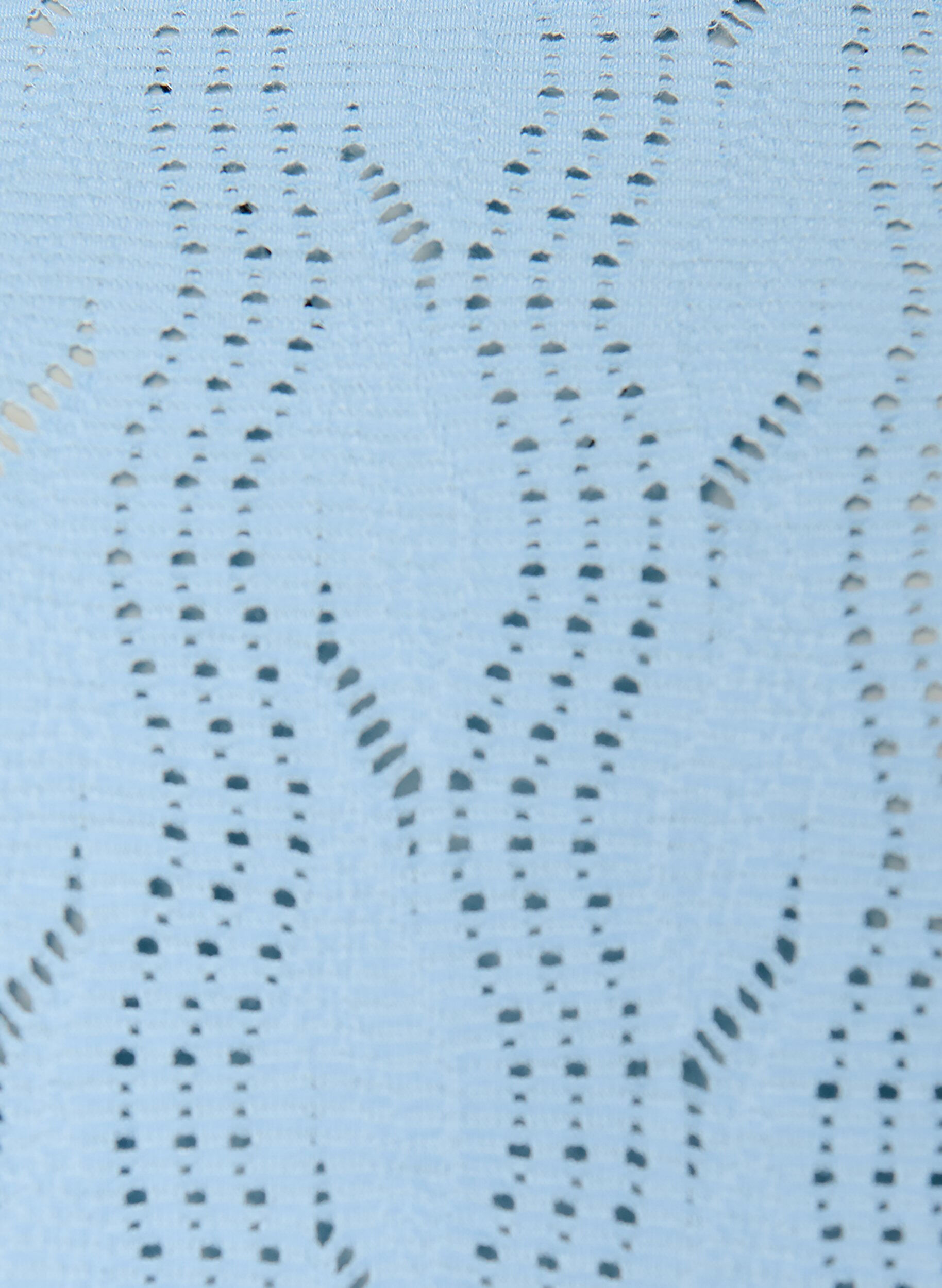 Zizzi Kr&oacute;tkiej sukienki dresowej z haftami o oczkach, Niebieskie, Packshot image number 2