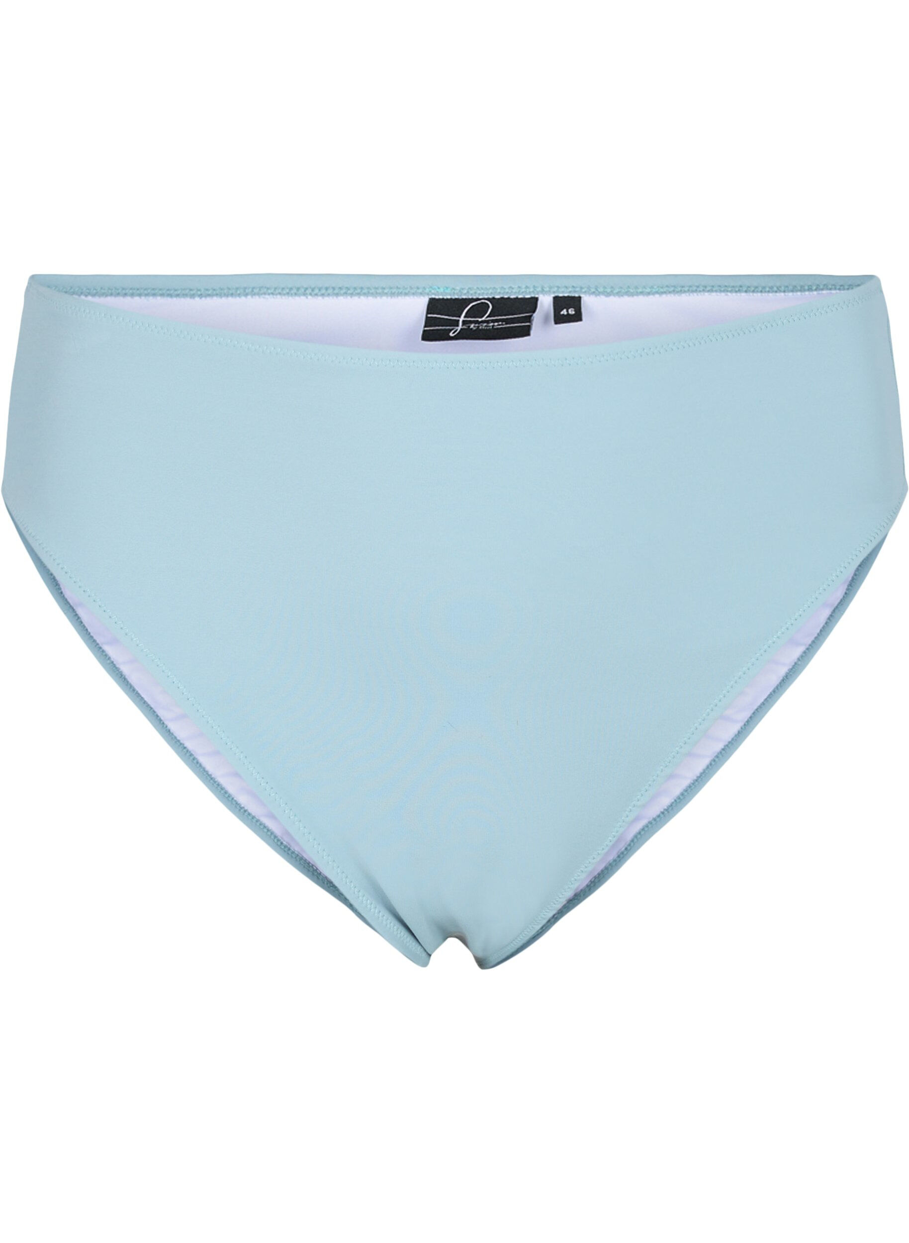 Zizzi  D&oacute;l bikini z wysokim stanem, Niebieskie, Packshot image number 0