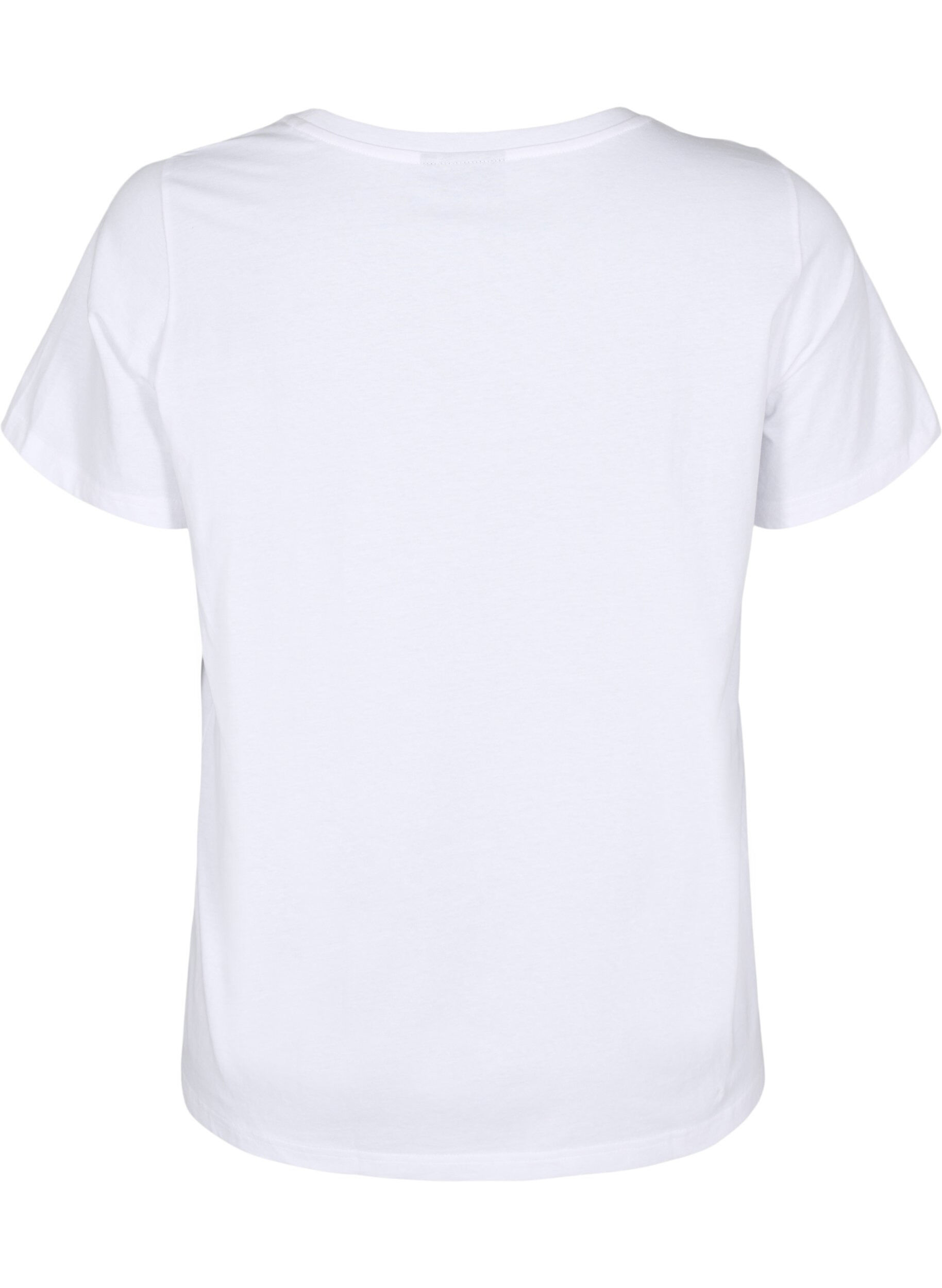 Zizzi Bawelniana koszulka z&nbsp;motywem, Bright W. w. Heart, Packshot image number 1